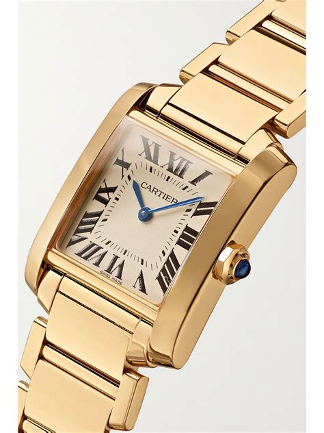 cartier watch gold womens|18 karat gold cartier watch.